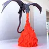 Lâmpada Dragão Sopro de Fogo Novo Produto Transfronteiriço Lâmpada Dragão Voador Sopro de Fogo Ornamento de Mesa Estante