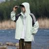 Ropa de Protección Solar de Seda de Hielo de Talla Grande para Hombre Verano 2025 Ropa para la Piel Ligera y Transpirable Ropa de Protección Solar Holgada para Pareja Chaqueta con Capucha