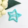 Y2k Cor Dopamina Infantil Pingente de Gota Estrela Pentagonal Grampo para Cabelo Quebrado Grampo Doce para Menina Franja BB Clipe Acessórios de Cabelo Adorno de Cabeça