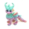 Alas Impresas en 3D Transfronterizas Dragón Volador Articulaciones de Ojo Artificiales Modelo Creativo Móvil Juguetes de Animales Adornos Hechos a Mano Venta al por Mayor