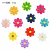 Parche Bordado Ins de Mariposa Floral Decoración Colorida de Margarita para Ropa y Bolsos Parche Termoadhesivo Insignia Bordada con Adhesivo