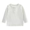 Ropa de bebé de color claro y sencillo, camiseta de manga larga de algodón puro para niña, camisa básica de primavera y otoño, top para niño pequeño
