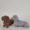 Ornamentos de Dachshund de Simulação Fofos Criativos Transfronteiriços Jardim Ao Ar Livre Pátio Decoração de Gramado Filhote de Cachorro Resina Artesanato