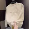 Sudadera Amazon transfronteriza de peso pesado, 100% algodón, 260g, cuello redondo, para hombre y mujer, diseño en relieve, corte holgado, manga larga, camiseta básica