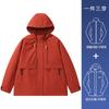 Jaqueta Feminina Nasa Huang Yimei Modelo Novo 2026 para Tamanhos Petite Conjunto de Roupa Três em Um para Montanhismo ao Ar Livre