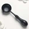 Nova Colher de Madeira Antiaderente, Colher de Tinta de Fogo, Ferramenta de Aquecimento para Selo de Tinta de Fogo, Cera de Tinta de Fogo, Antiaderente e Fácil de Limpar