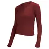 Tops de Otoño e Invierno de Secado Rápido Transfronterizos para Mujer, para Deportes, Correr, Fitness, Transpirables, Camiseta de Yoga, Ropa de Yoga Seamless de Una Pieza