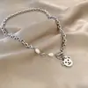 Collar de suéter de oso para mujer, diseño de nicho de moda 2022, cadena de clavícula estilo hip hop, accesorios de cadena para suéter.