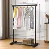 Perchero de Pie para Dormitorio, Perchero Simple, Colgador de Ropa, Estante de Almacenamiento Interior, Barra para Secar Ropa