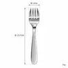 Juego de Cuchara y Tenedor Planos de Acero Inoxidable 304 de Alto Valor para Niños, Bebés, Infantes y Niños Pequeños, Cuchara Especial para Sopa