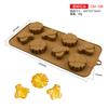 Molde de Silicona para Postres de Frambuesa y Chocolate de Venta Caliente Transfronteriza Corazón Burbuja Telaraña Molde para Hornear