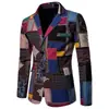 Nova Coleção Primavera/Verão 2026 Comércio Exterior Jaqueta Casual Suit Estampada 3D Moda Britânica Slim Fit Terno Elegante Masculino
