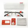 Nuevas Gafas de Lectura para Hombre, Luz Azul Anti-Azul, Ligeras, Cómodas, Elegantes, Gafas Poligonales Sin Marco con Borde Cortado en Diamante para Personas Mayores