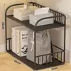 Estante Móvil para Mochilas Escolares Debajo de la Mesa Cesta de Almacenamiento Almacenamiento en Casa Almacenamiento de Escritorio Artefacto de Almacenamiento Carrito con Ruedas Estantería de Almacenamiento