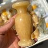 Atacado de fábrica vaso pequeno de topázio ornamentos de artesanato de jade