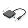Estação de acoplamento tipo c transfronteiriça hub mini usb-c multifuncional USB 3.0HUB divisor um para quatro