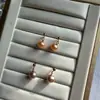 ¡Lo suficientemente hermoso como para no respirar! Pendientes de perlas de agua dulce naturales 5A Zhuji pendientes de plata de ley 925 Día de San Valentín