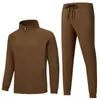 Nuevo Conjunto Casual de una Sola Capa Fino para Hombre Primavera/Otoño 2026, Chaqueta Deportiva con Cuello Alto, Cárdigan, Conjunto Deportivo de Dos Piezas para Correr al Aire Libre