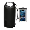 Paquete combinado: bolso tipo cubo impermeable, funda impermeable para teléfono, bolsa para playa, rafting y natación, mochila para exteriores, directo del fabricante