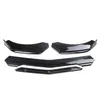 DTOUCH pala frontal universal de tres etapas para coche pala frontal combinada de doble capa ajustable de tres etapas con labio frontal rodeado de negro brillante