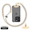 Cordón para Teléfono de Cuello Portátil Cruzado de 8 mm Hebilla Metálica de Alto Grado Ajustable Espaciador Correa para Cámara Anti-Pérdida para Exteriores