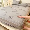Faldón de Cama Acolchado de Algodón Puro 2026 Estilo Nuevo Cubierta Protectora de Colchón Universal para Todas las Estaciones 100% Algodón a Prueba de Suciedad Antideslizante Juego de Tres Piezas