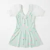 Nuevo traje de baño de una pieza para niñas, traje de baño infantil estilo coreano, atuendo para aguas termales de bebé niña, traje de baño de una pieza