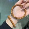 Pulsera de Madera Fragante Vietnamita, Cuentas de Palo de Rosa Amarillo y Ébano, Cuentas de Oración, Artículos Culturales de Juego, Pulseras para Hombres y Mujeres