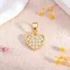 Pingente Coração de Amor Transfronteiriço Formato Coração Mini Colar Pulseira Acessórios para Joias DIY Acessórios Versáteis de Luxo Leve com Sentido de Alto Padrão para Mulheres