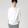 Suéter de cuello medio para hombre, mismo estilo que en los supermercados, tejido de punto para otoño e invierno, cuello medio, forrado de polar, engrosado, suéter de manga larga para hombre