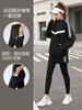 Traje de yoga para fitness, traje deportivo para correr, gimnasio, talla grande, para chica gordita, 100,00 kg de barriga, conjunto holgado de cinco piezas