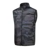 Ropa de aire acondicionado sin mangas transfronteriza con tira reflectante impermeable resistente al desgaste ropa de refrigeración con ventilador de enfriamiento chaleco de hombre para exteriores overol