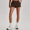 Shorts de yoga con bolsillos, secado rápido, estilo europeo y americano, shorts para deportes al aire libre que levantan el trasero, pantalones de yoga para running y fitness para mujer 4167