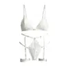 Conjunto de Lingerie Sexy, Macio e Respirável, com Suporte Push-Up, Renda Sexy, Estilo Puro Desejo, Conjunto de Lingerie Confortável e Ajustado