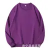 Sudadera de Algodón Puro con Cuello Redondo para Hombre, Estilo Primavera y Otoño, Ropa de Otoño para Hombre de Color Sólido, Chaqueta Casual Americana para Hombre, Peso Alto para Otoño