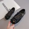 Zapatos de piel para niña con lazo, zapatos de princesa, zapatos de ballet para bebé niña primavera y otoño 2026, zapatos de suela blanda para niños, zapatos de corte bajo para niños mayores