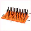 Rack de Armazenamento para Fresas e Brocas CNC com 187 Furos, Porta-Pinças, Armazenamento de Bicos, Prateleira de Empilhamento Multicamadas