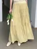 No hay devoluciones ni cambiosFalda midi elegante de dobladillo ancho, falda versátil de cintura alta para mujer YE0137