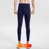 Pantalones cálidos para hombre de doble cara, forro interior de forro polar, ropa interior juvenil, de cintura media, ajustados, de algodón para la base, invierno