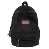 Mochila de Lona Lavada Estilo Nuevo para Mujer, Nicho de Preparatoria y Secundaria Estilo Ins Japonés Simple de Gran Capacidad Mochila de Moda