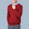 Suéter Pulóver de Pico para Hombre Otoño/Invierno 2023 Suéter de Pico para Hombre talla extra Manga Larga Camisa Base Básica de Punto