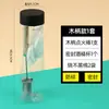 Palito de ignição álcool para ventosa não algodão preto cabo de madeira estendido malha de aço inoxidável anti-queimadura acendedor panela de fogo atualização anti-queimadura