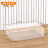 Caixa de Armazenamento Transparente Doméstica de Mesa Grande Capacidade Caixa de Armazenamento de Roupas Armazenamento de Brinquedos Plástico Grande Espessada Caixa de Armazenamento