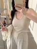 Camisola Halterneck de Chica Caliente para Mujer con Almohadillas de Látex Fijas para Cubrir los Senos, Ajuste Delgado y Hermosa Espalda Tops Interiores y Exteriores