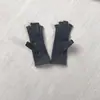 Guantes de cáñamo grises de punto grueso de medio dedo para exteriores, transpirables, para entrenamiento deportivo, protección para montar, guantes para articulaciones, fabricantes de origen