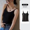 Chaleco delgado de tirantes para mujer nuevo verano ropa exterior ropa interior cubrepecho sin mangas blanco anti-exposición top básico