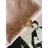 181 otoño 95 pasador C bucle aretes bucle de temperamento aretes de onda moda o7-14