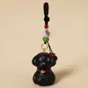 Llavero Colgante de Perro Teddy Tallado en Madera Hecho a Mano Accesorio de Mochila Cachorro Lindo de Dibujos Animados Regalo para Compañeros de Clase