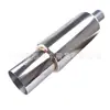 Fábrica de Tubos de Escape Modificação de Carro Tubo de Escape de Aço Inoxidável Silenciador Tubo Reto de 2,5 polegadas Tambor de Escape com Etiqueta H**
