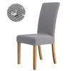 Funda de silla de una pieza de felpa polar engrosada impermeable funda de silla elástica para hotel restaurante funda de taburete antiincrustante